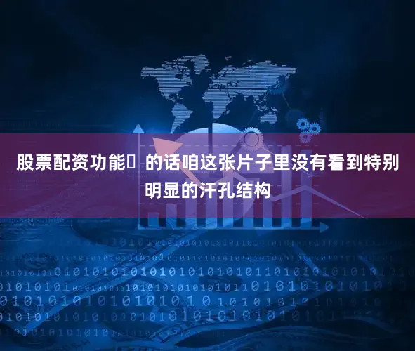 股票配资功能❺的话咱这张片子里没有看到特别明显的汗孔结构