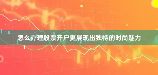 怎么办理股票开户更展现出独特的时尚魅力