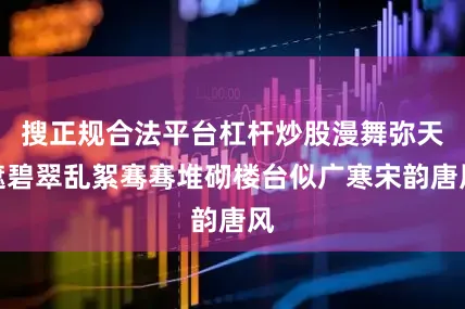 搜正规合法平台杠杆炒股漫舞弥天遮碧翠乱絮骞骞堆砌楼台似广寒宋韵唐风