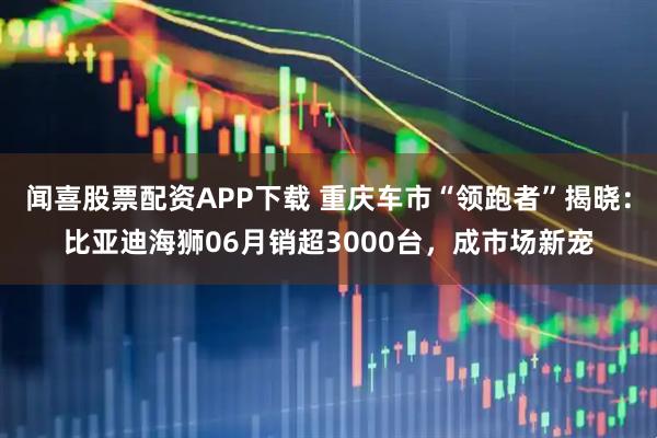 闻喜股票配资APP下载 重庆车市“领跑者”揭晓：比亚迪海狮06月销超3000台，成市场新宠